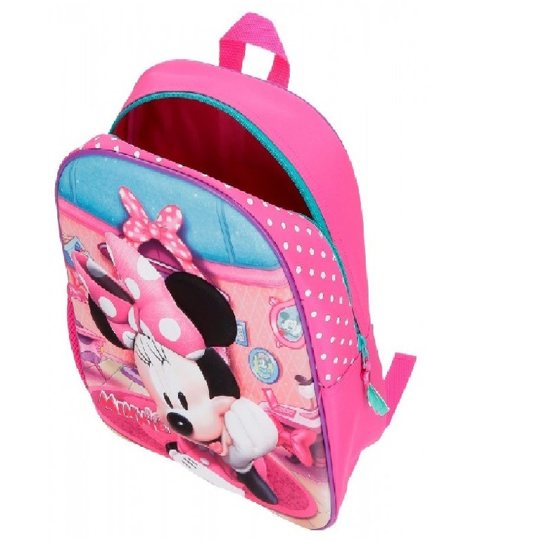 Mochila pré escolar 33cm adap Minnie Smile Loja da Criança