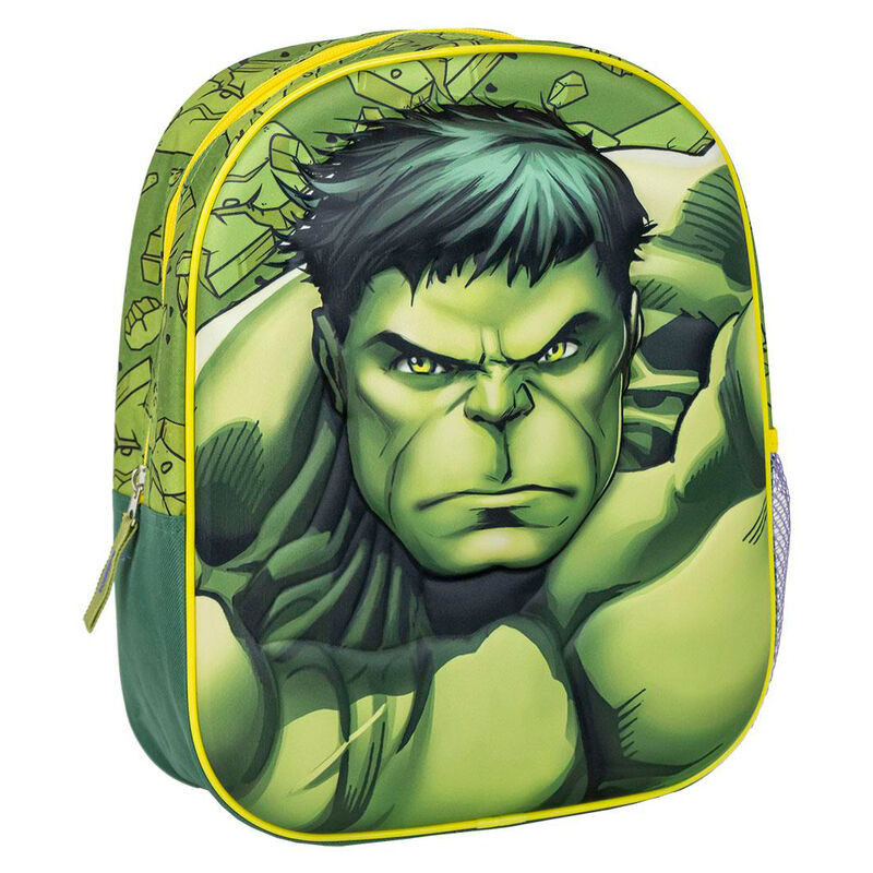 Mochila Pré Escolar 3D Hulk Avengers Marvel 31cm Loja da Criança