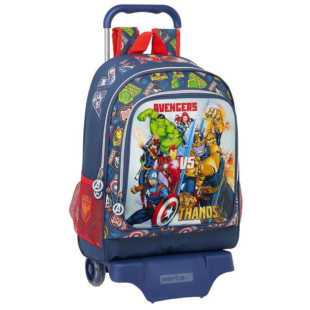 Trolley Mochila Escolar Cm Avengers Heroes Vs Thanos Loja Da Crian A