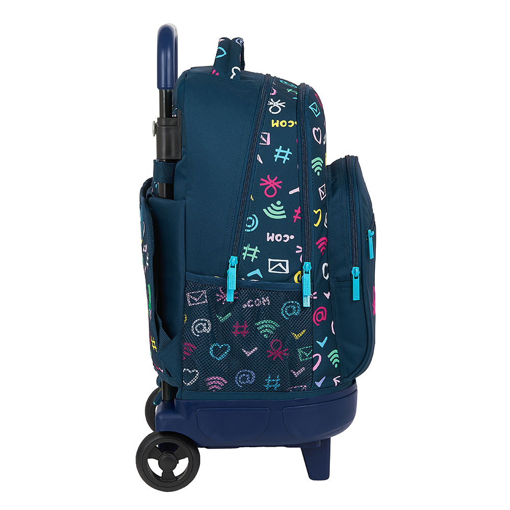 Trolley Mochila Escolar Compacto Ext Cm Benetton Dot Loja Da