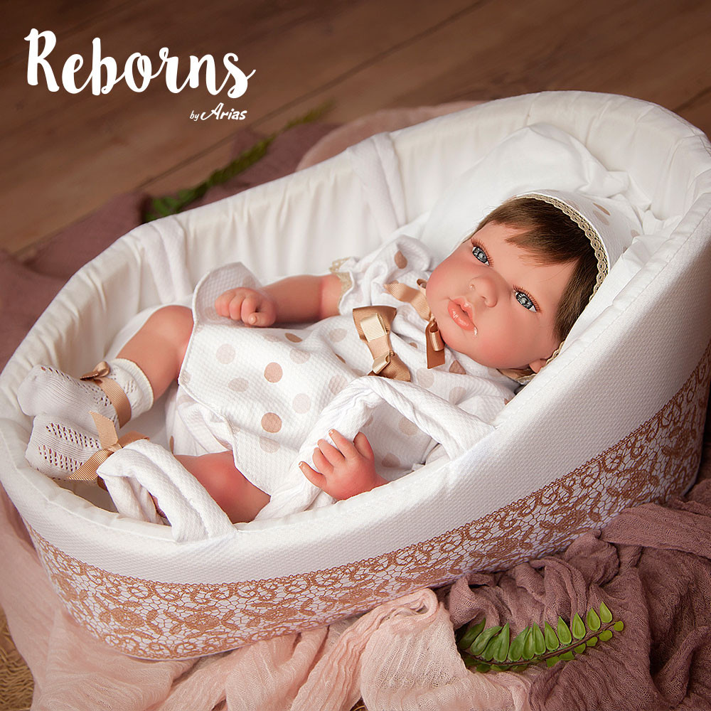 Bebé Reborn nenotes com alcofa - 36 sons