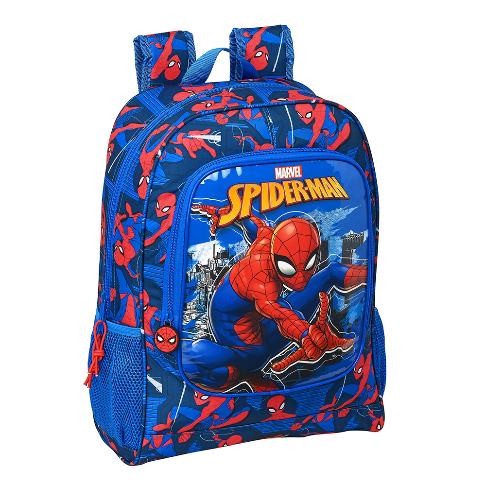 Mochila Escolar Spiderman Totally Awesome 40cm con Ofertas en Carrefour