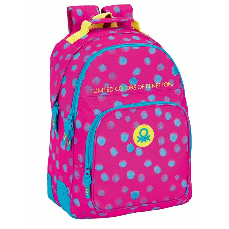 Mochila Escolar 42cm Benetton - Dots | Loja Da Criança