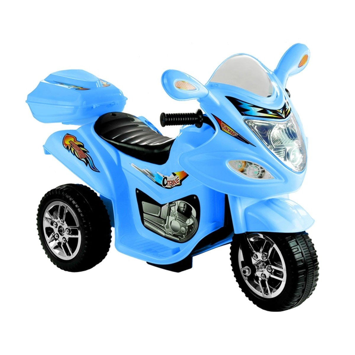 Moto Elétrica para Crianças a partir de 18 Meses 6V com Faróis Buzina 2  Rodas de Equilibrio Velocidade Máx. de 3km/h Motocicleta de Brinquedo  88,5x42,5x49cm Vermelho