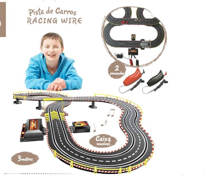 Pista de Carros Racing Wire com Carros