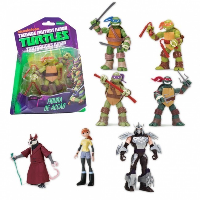 Tartarugas Ninja Figura Donatello Básica TMNT 7cm