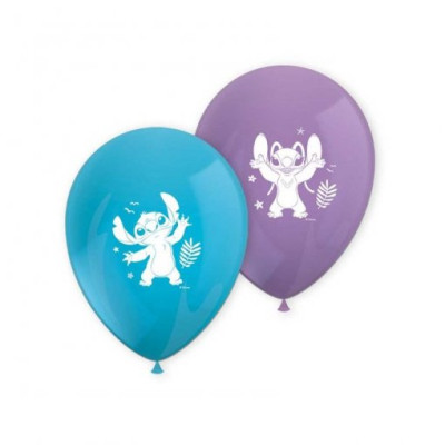 8 Balões Latex Stitch Disney