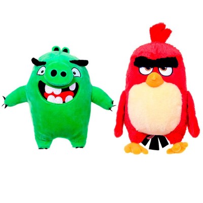 Peluche Angry Bird 38cm Pack 2 unidades