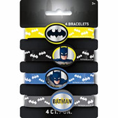 4 Pulseiras Batman DC Comics