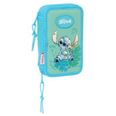 Estojo Plumier duplo 28 peças Stitch Aloha