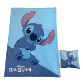 Manta Polar + Almofada Stitch Disney