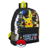 Mochila Escolar 40cm + Porta Moedas Pokémon Pikachu