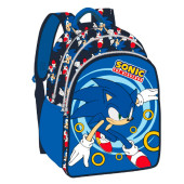 Mochila Escolar 42cm Sonic The Hedgehog