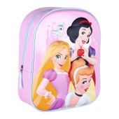 Mochila Pré Escolar 3D Princesas Disney Castle 31cm