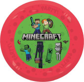 Prato Plástico Minecraft Vermelho 21cm